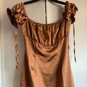 NEW Princess Polly bronze mini dress